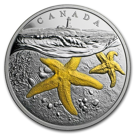 2017 Canada 1 oz Silver $20 From Sea to Sea: Atlantic Starfish 2017 Canada 1 oz Silver $20 From Sea to Sea: Atlantic Starfish